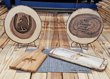 Personalized Wood Serving Boards - Wilsun Custom Horse Blankets & Fine Horse Accessories