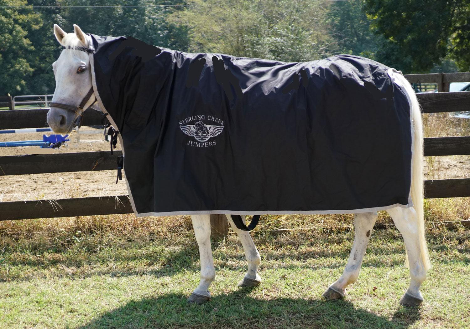 Custom Extended Neck Rain Sheet Horse Blanket Waterproof Protection