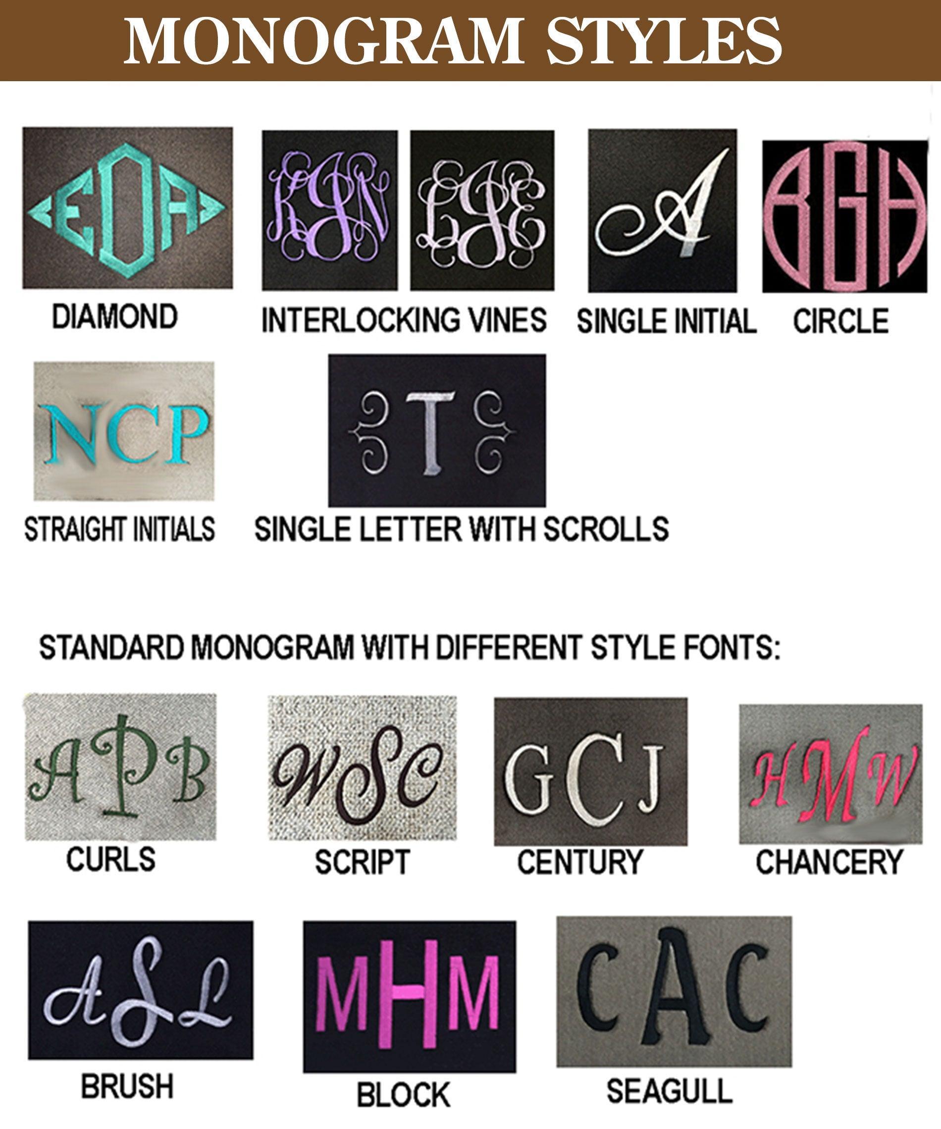 Monogram Block GM for Embroidery