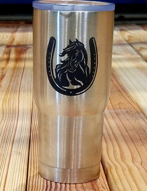Engraved Stainless Thermal Mug - Wilsun Custom Horse Blankets & Fine Horse Accessories