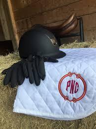 Customizable Heavy Duty Saddle Pad- Team Patch or Monogram - Wilsun Custom Horse Blankets & Fine Horse Accessories