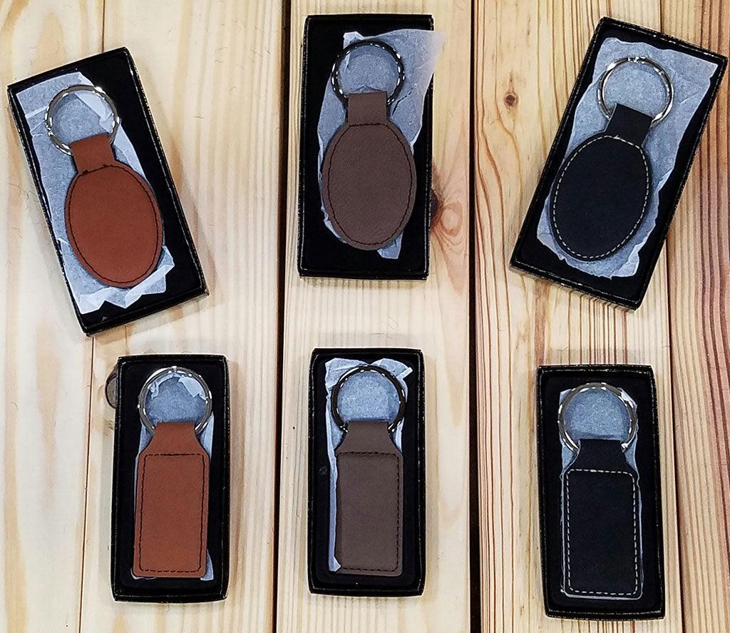 Leather Keychains with Equestrian Engraved Artwork - Wilsun Custom Horse Blankets & Fine Horse Accessories