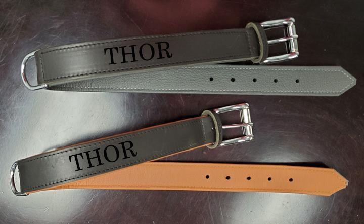 Pure Leather Engraveable Collar - Wilsun Custom Horse Blankets & Fine Horse Accessories