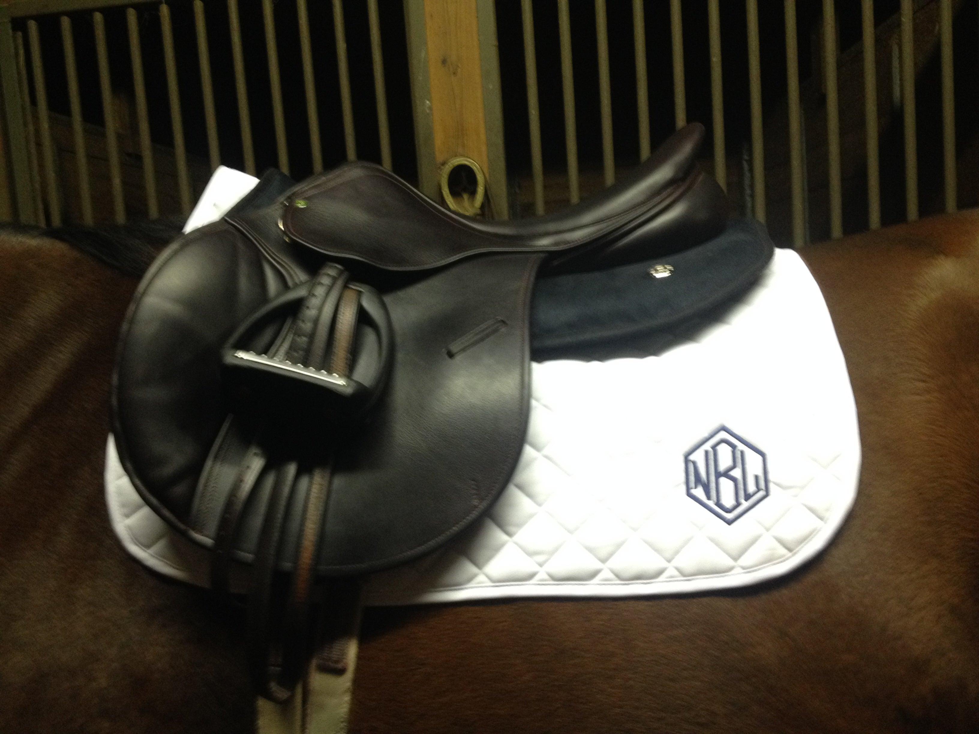 Customizable Heavy Duty Saddle Pad- Team Patch or Monogram 