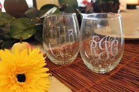 Stemless Acrylic Wine Glass Acrylic Wine Glasses With Monogram