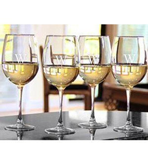 Strahl Engraved Acrylic Wine Glasses- Set of 4 - Wilsun Custom Horse Blankets & Fine Horse Accessories