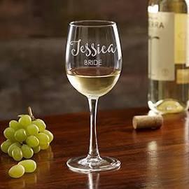 Strahl Engraved Acrylic Wine Glasses- Stemless-Set of 4