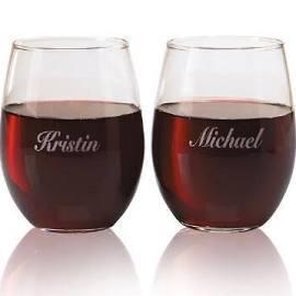 Strahl Engraved Acrylic Wine Glasses- Stemless-Set of 4 - Wilsun Custom Horse Blankets & Fine Horse Accessories