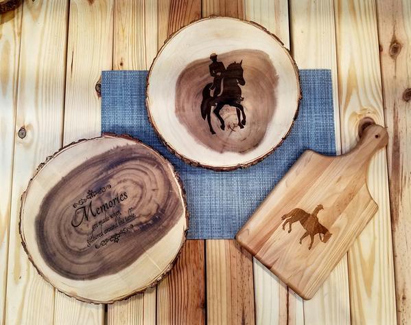 Wooden Serving Board - Wilsun Custom Horse Blankets & Fine Horse Accessories
